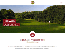 Tablet Screenshot of golf-kiel.de